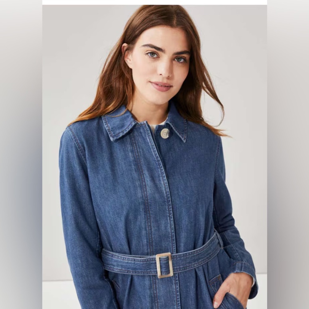 Joe Fresh Indigo Denim Trench Coat